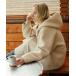 [URBAN RESEARCH Sonny Label] мутоновое пальто 38 слоновая кость женский 