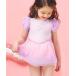  купальный костюм [UV cut ] Aurora chu-ru One-piece купальный костюм _ Junior соответствует Kids ребенок девочка 