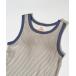  майка безрукавка [Healthknit]26SS Tubular Rib Tanktop cup имеется майка HR26S-L301