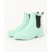  сапоги влагостойкая обувь PASTLAREpa -тактный la-re Kids со вставкой из резинки влагостойкая обувь [ супер-легкий ] сапоги 6132 мята Kids ребенок девочка 