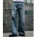  джинсы vintage wash straight denim pants / Vintage woshu распорка Denim брюки мужской женский 