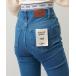 [Chico] обтягивающие джинсы брюки X-SMALL голубой женский 