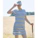  One-piece короткий рукав [ADABAT NAVY]UV cut Random окантовка Polo .. One-piece 