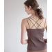  внутренний рубашка нижнее белье [bijorie][5.. c функцией ] cup имеется задний Cross Cami |NEW BASIC женский 
