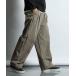  широкий брюки брюки COTTON/NYLON WEATHER IN-TUCK WIDE EASY PANTS: хлопок нейлон широкий легкий брюки / 2 tuck брюки мужской 