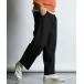  широкий брюки слаксы STRETCH CORDLANE WIDE TAPERED PANTS:ko- слив широкий брюки / слаксы / стрейч брюки / конические брюки мужской 