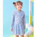  купальный костюм UV cut все в одном Rush плавание One-piece купальный костюм Kids ребенок девочка 
