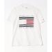 [TOMMY HILFIGER] короткий рукав футболка S белый мужской 