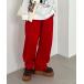 [RODEO CROWNS WIDE BOWL] тренировочный брюки LARGE красный женский 