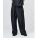  широкий брюки брюки NYLON BICOLOR 2TUCK DRAWSTRING PANTS / нейлон bai цвет two tuck draw код брюки мужской женский 