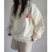 [COURO] тренировочный cut and sewn X-LARGE бежевый женский 
