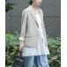  пальто внешний linen Like tailored jacket женский 