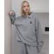 [ROCHEM] тренировочный cut and sewn S серый мужской 