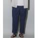 [NANO universe] легкий брюки M темно-синий мужской 
