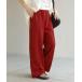 [HUG.U] тренировочный брюки - красный женский 