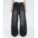  широкий брюки джинсы Vintage washed darts denim / Vintage woshudo дартс Denim мужской женский 