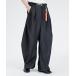  широкий брюки джинсы Side tuck curve denim / боковой tuck машина b Denim мужской женский 