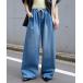  джинсы Denim Denim брюки 10.5oz tuck широкий Silhouette легкий машина b Denim брюки [ скорость ./ механизм омыватель bru/ подвеска tenabru]