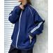 [SOUNDSGOOOOD] джерси блузон ONE SIZE темно-синий женский 