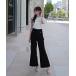  слаксы брюки BELL SILHOUETTE PANTS женский 