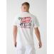 t рубашка GUESS JEANS WEST Coast Hotel Tee футболка задний принт мужской 