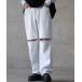 [JOHN'S CLOSET] брюки LARGE "теплый" белый мужской 