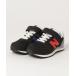 [New Balance] [KIDS] low cut спортивные туфли 18cm черный × красный Kids 