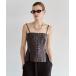  tube top bare top ARMURE ZIP BUSTIER/a- шлепанцы Zip бюстье 