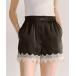  брюки LACE TRIM SHORT PANTS/ гонки отделка шорты женский 