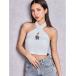 tube top bare top GG bijou belt топ на бретелях бюстье 