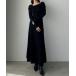 [Louere] вязаный One-piece MEDIUM черный женский 
