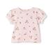  baby [pti pra / baby размер ] рукав оборка короткий рукав футболка 