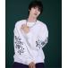 [Ellno Loset] тренировочный cut and sewn SMALL "теплый" белый мужской 