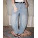  джинсы Denim Denim брюки [ IMARI /i Мали ] Star широкий Denim брюки # женский мужской 