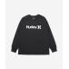  Rush Guard [Hurley: Harley ] Logo Rush Guard UPF50+× скорость .×.. функция RASH ONE AND ONLY LS TEE мужской женский 