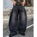  джинсы Paint Wide Barrel Denim - краска широкий машина b Denim мужской женский 
