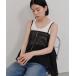  топ общий вышивка Random Hem Cami 