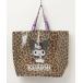  эко-сумка [Sanrio/ Sanrio ] Leopard рисунок герой shopa- большая сумка ( Hello Kitty, черный mi, Cinnamoroll )