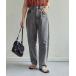 [Thevon] Denim брюки MEDIUM черный женский 