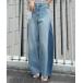  широкий брюки джинсы Denim Denim брюки [00 размер есть ] barrel форма Denim брюки женский 
