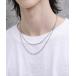  колье простой серебряный 2 полосный цепь колье мужской женский 