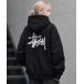 Parker обратная сторона ворсистый [STUSSY] Stussy BASIC LOGO raising of HOODIE / STTUSSY.02 женский мужской 