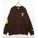 [SMILEY FACE] тренировочный cut and sewn LL Brown мужской 
