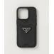 [PRADA]safia-no треугольник Logo iPhone кейс - черный мужской 