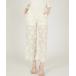  брюки [crinkle crinkle crinkle]sheer flower easy pants/sia- цветок легкий брюки женский 