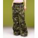  широкий брюки брюки-карго FADED WIDE LEG FLARE CARGO PANTS женский 