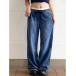  широкий брюки джинсы Denim Denim брюки mi dry z Hsu перлит тянуть on Buggy Denim женский 