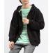 [GLOBAL WORK Smile Seed Store] Zip выше Parker MEDIUM черный мужской 