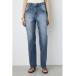  джинсы Denim Denim брюки [ размер, рост другой изображение есть ]AZUL DENIM центральный Press распорка Denim body серия покрытие прекрасный ножек маленький видно длиные ноги женский 