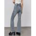  джинсы Denim Denim брюки задний лента flair высокий талия pa серебристый s женский 